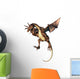 Angry Brown Dragon Wall Decal