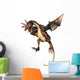 Angry Brown Dragon Wall Decal