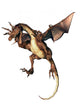 Angry Brown Dragon Wall Decal