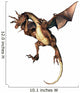 Angry Brown Dragon Wall Decal