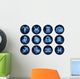 Astrological Symbols Zodiac Signs Wall Decal Sticker Set