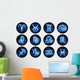 Astrological Symbols Zodiac Signs Wall Decal Sticker Set