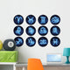 Astrological Symbols Zodiac Signs Wall Decal Sticker Set