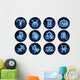 Astrological Symbols Zodiac Signs Wall Decal Sticker Set