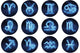 Astrological Symbols Zodiac Signs Wall Decal Sticker Set