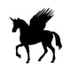 Pegasus Unicorn Silhouette Wall Decal