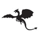 Fantastic Silhouette Black Dragon Wall Decal