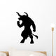 Mythology Silhouettes Black Minotaur Wall Decal