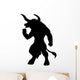 Mythology Silhouettes Black Minotaur Wall Decal