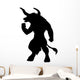 Mythology Silhouettes Black Minotaur Wall Decal