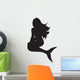 Silhouettes Seated Siren Mermaid Wall Decal