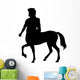 Mythology Silhouettes Male Centaur Wall Decal