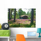 Wooden Cabin Wildflower Meadow Wall Decal