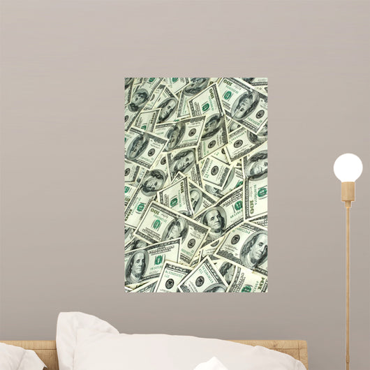 Hundred Dollars Bank Notes Wall Mural