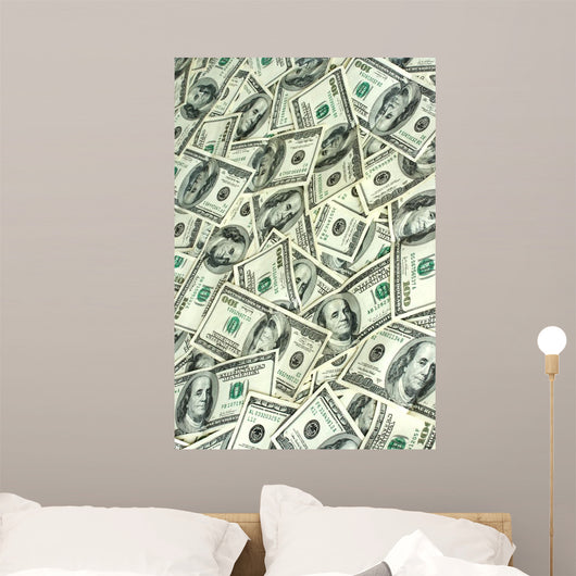 Hundred Dollars Bank Notes Wall Mural