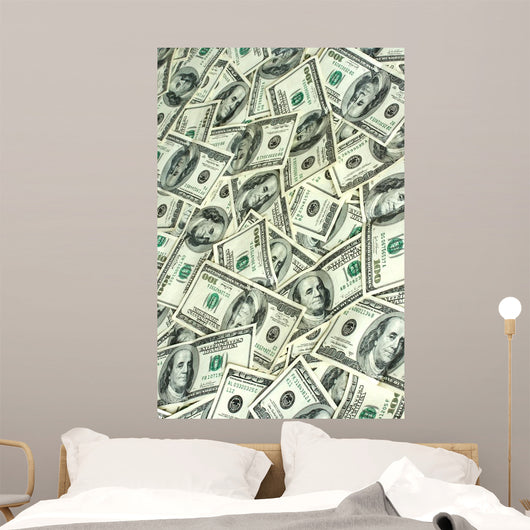Hundred Dollars Bank Notes Wall Mural