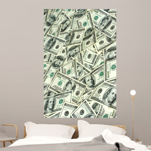 Hundred Dollars Bank Notes Wall Mural