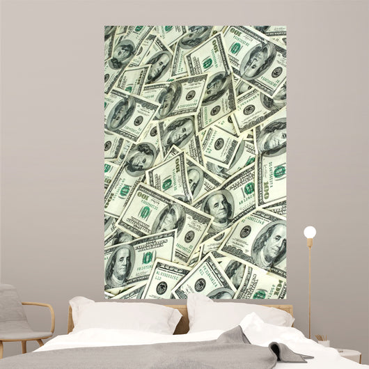 Hundred Dollars Bank Notes Wall Mural