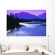 Mountains And A River Jasper National Park Alberta Wall Mural