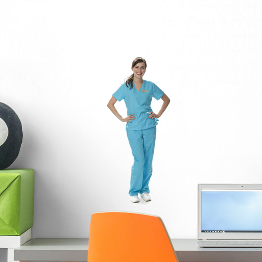 Pretty Healthcare Worker Wall Mural