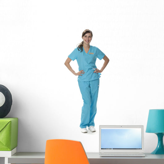 Pretty Healthcare Worker Wall Mural