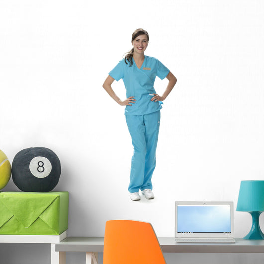 Pretty Healthcare Worker Wall Mural