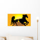 Horse Play Wall Mural