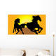 Horse Play Wall Mural