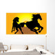 Horse Play Wall Mural