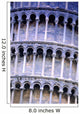 Closeup Of The Leaning Tower Of Pisa Tuscany Italy Wall Mural