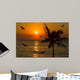Tropical Sunset Scene Wall Decal