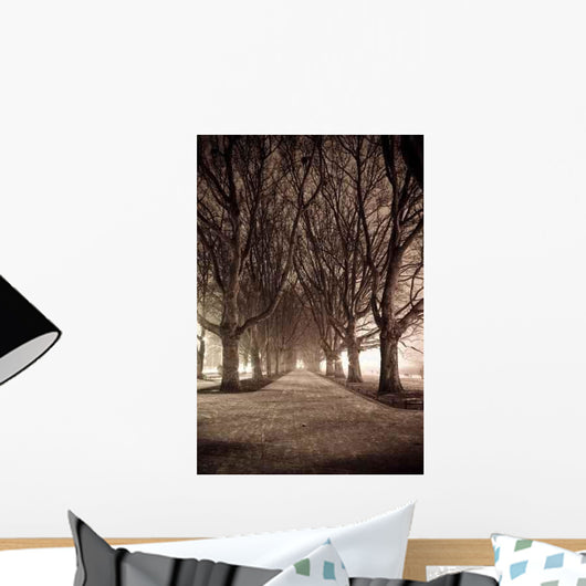 Dark Park Alley Wall Decal