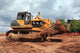 The Heavy Building Bulldozer of Yellow Color Wall Mural