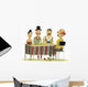 Circus Panel Interviewing Clown Wall Decal