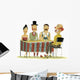 Circus Panel Interviewing Clown Wall Decal