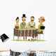 Circus Panel Interviewing Clown Wall Decal