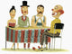 Circus Panel Interviewing Clown Wall Decal