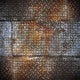 Grunge Diamond Metal Plate Wall Mural
