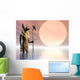 Illustration Ancient Egyptian Statue Wall Mural