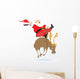Riding Santa Wall Decal
