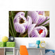 Bee On Crocus Wall Mural