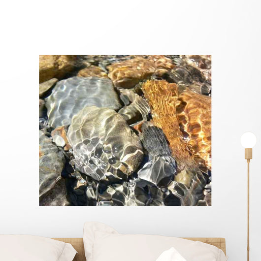 Water Rocks Wall Decal Design 2