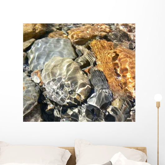 Water Rocks Wall Decal Design 2