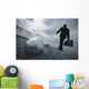 Businessman With Ball And Chain Wall Mural