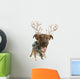 Dog With Antlers Wall Decal