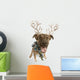 Dog With Antlers Wall Decal