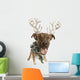 Dog With Antlers Wall Decal