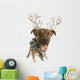 Dog With Antlers Wall Decal