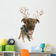 Dog With Antlers Wall Decal