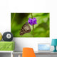 A Butterfly On A Flower Wall Mural